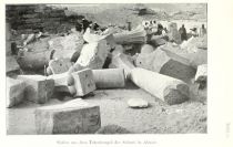 Tafel 11 Säulen aus dem Totentempel des Sahurê in Abusir 