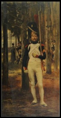 Grenadier der Alten Garde Napoleons, Ölbild von Edouard Detaille