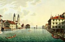 Zürich vom Hotel Schwert aus 1835