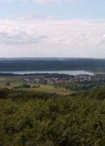 Blick vom Jagdschloss Granitz auf Binz_
