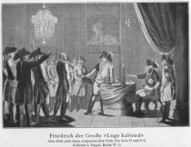 8. Friedrich der Große „Loge haltend“
