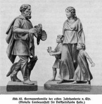 Germanenfamilie in den ersten Jahrhunderten n. Chr.