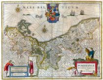 Karte des Herzogtum Pommern aus dem 17. Jahrhundert