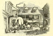 London, Handelshof um 1750