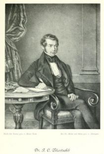 033. Bluntschli, Johann Caspar (1808-1881) Schweizer Rechtswissenschaftler und Politiker