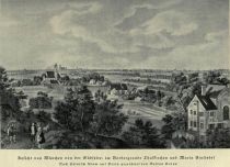 Ansicht von München von der Südseite; im Vordergrunde Thalkirchen und Maria Einsiedel - H. Adam / Gustav Kraus