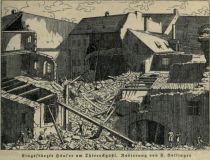 München - Eingestürzte Häuser am Thiereckgäßl. - F. Bollinger