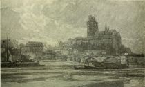 Meissen — from the right bank of the Elbe. Painted by Karl O Lynch von Town. 