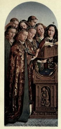 Plate II. Choir of Angels, c. 1426 (By Hubert van Eyck.— Royal Gallery, Berlin)