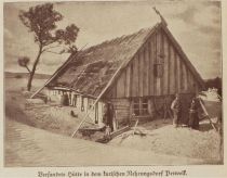 Versandete Hütte in dem kurischen Nehrungsdorf Pervelk
