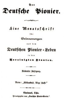 Der Deutsche Pionier 1875,76 7 Titel