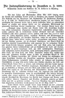 Die Judenplünderung in Franken 1699 S. 079