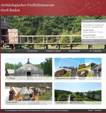 Archäologisches Freilichtmuseum Groß Raden, Internetseite