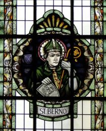 Bischof Berno, Glasmalerei in der Propsteikirche St. Anna in Schwerin