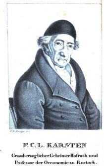 Karsten, Franz Christian Lorenz (1751-1829) Professor für Philosophie, Land und Forstwirtschaft in Rostock