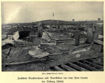 1-017 Zerstörte Drahtverhaue und Barrikaden vor dem Fort Loncin der Festung Lüttich
