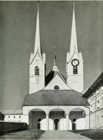 Die Klosterkirche der ehem. Benediktinerabtei Muri / Kanton Aargau 