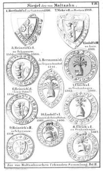 Siegel der von Maltzahn. 14. Jahrhundert