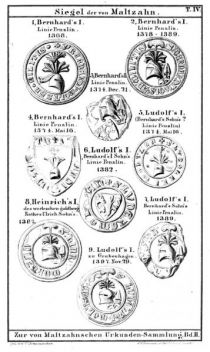 Siegel der von Maltzahn. 14. Jahrhundert (2)